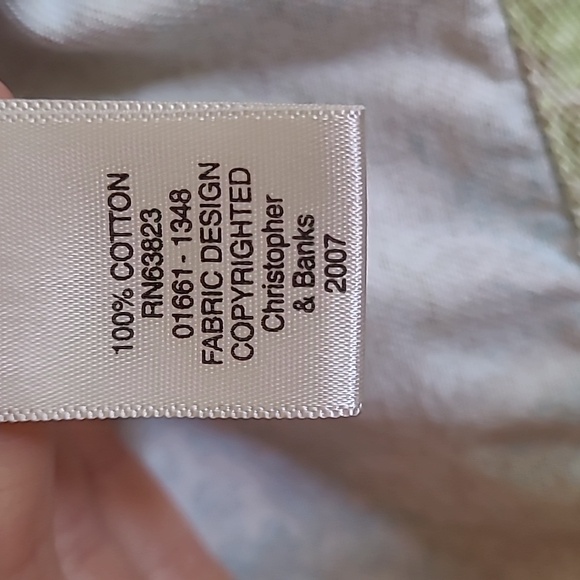 320. CHRISTOPHER & BANKS Multicolor Butterfly Lightweight Jacket Size L - Picture 6 of 9